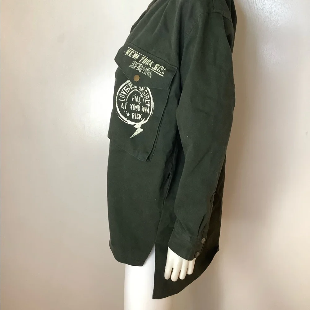 Forever 21 Olive Military Jacket Unisex